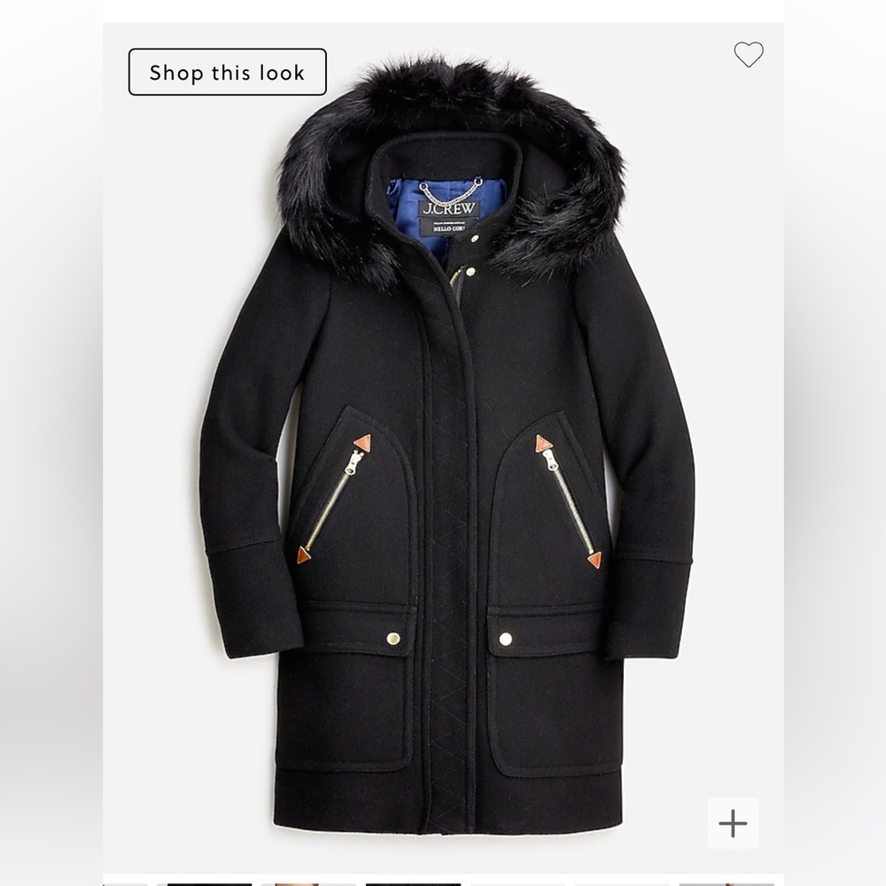 New chateau parka in Italian wool stadium-cloth - Size 0
